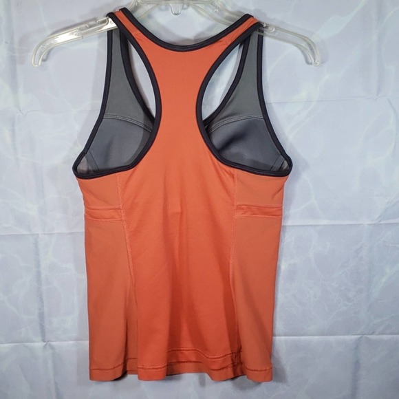Nike Dri Fit Tangerine & Gray Racerback Tank Sz M - Picture 4 of 9